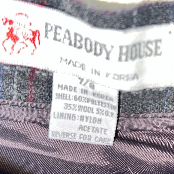 Vintage Peabody House Wool Pleated Rockabilly Dark Academia Goth Pleated Skirt - Picture 6 of 11